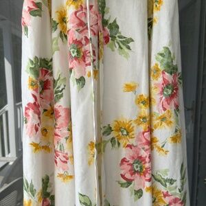Vintage Floral Dress Walden Classics Size 12 Midi or Tea Length SO PRETTY